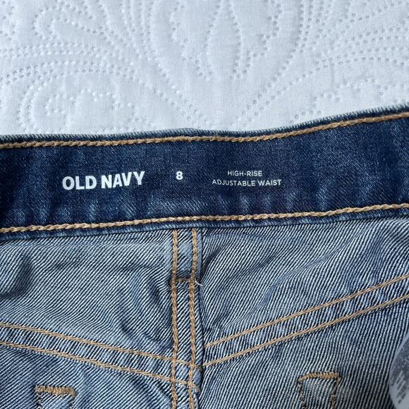 Old Navy High Rise Jean Shorts Size 8 - Picture 3 of 5